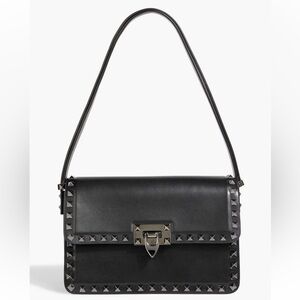 Valentino Garavani Black Studded Shoulder Bag